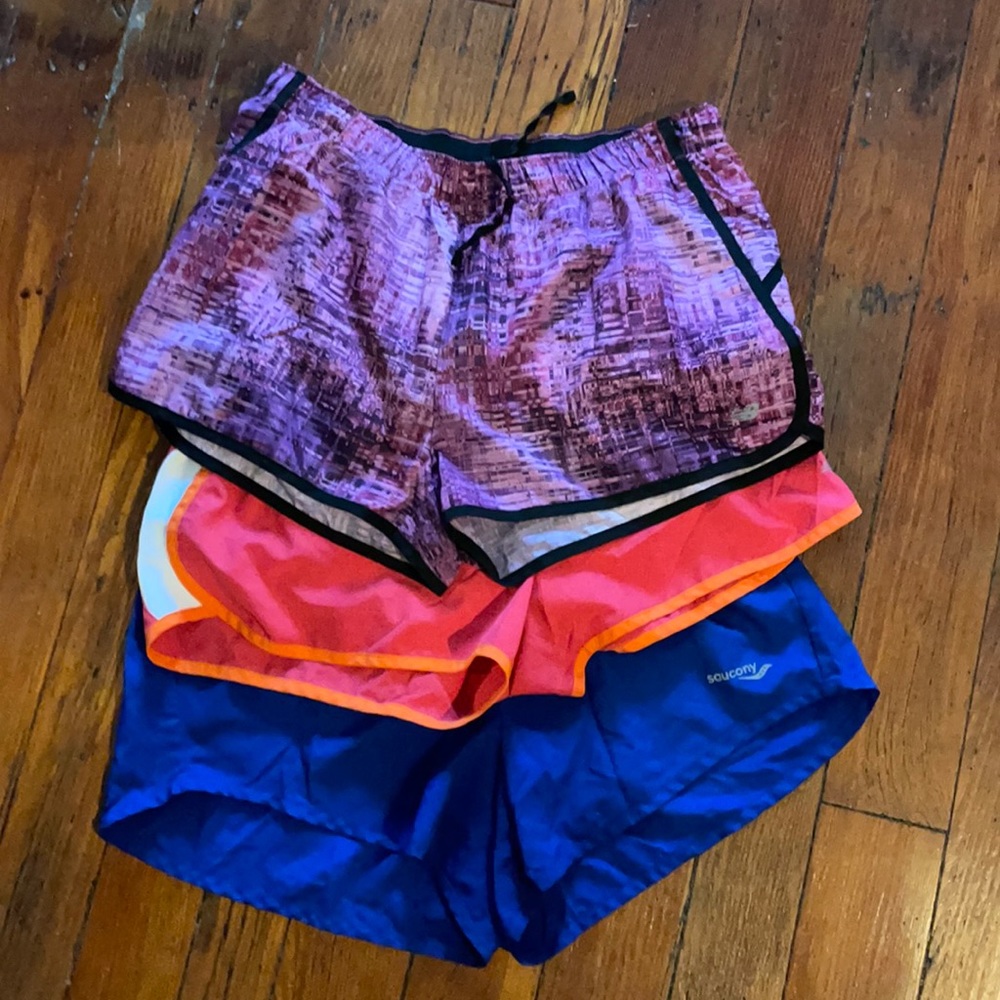 Saucony and New Balance Running Shorts size S/M